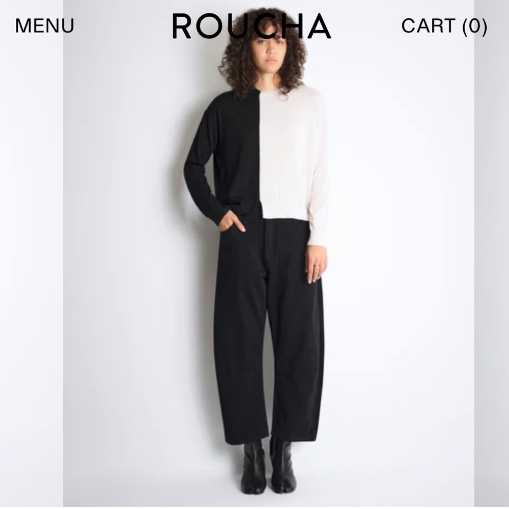 Roucha jeans BB black barrel style